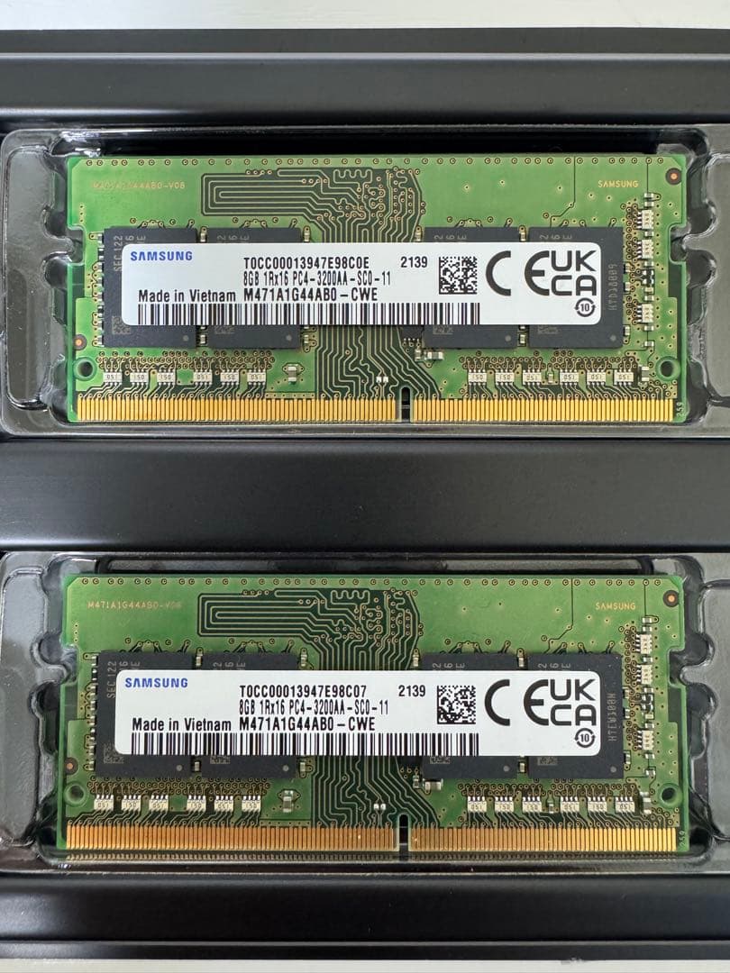 エ*8様 Samsung DDR4 8GB×2枚（16GB）