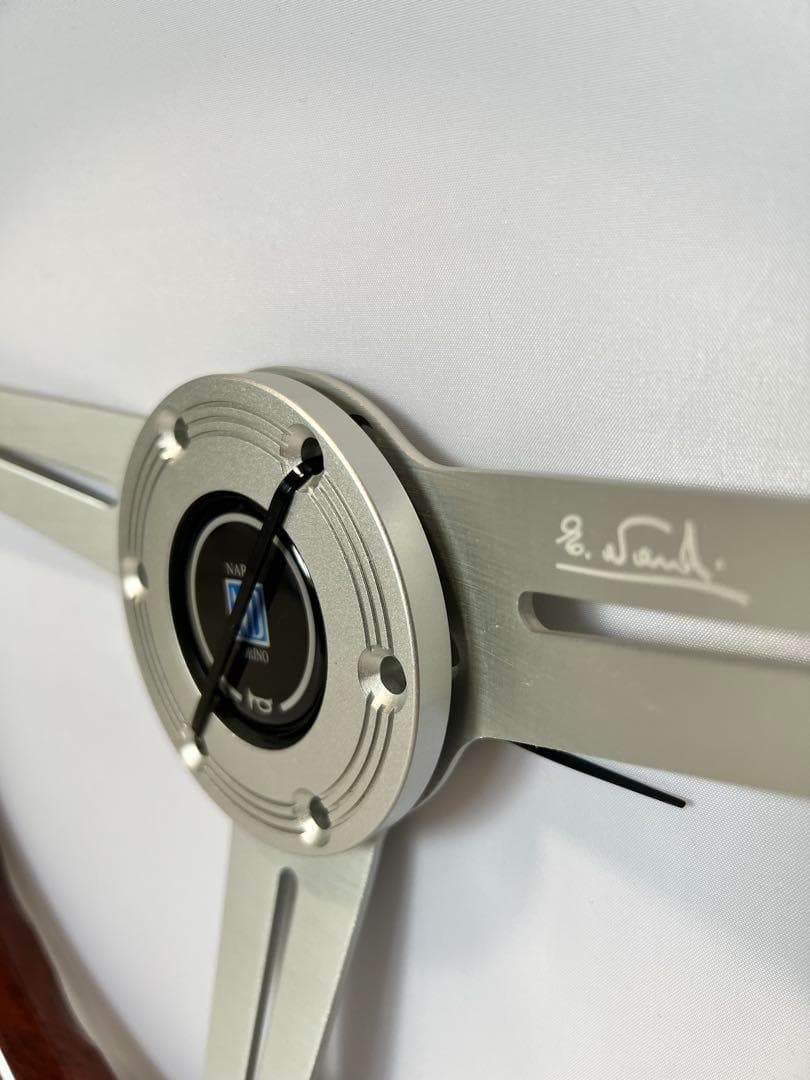 新品未使用 ナルディ 社外 ウッドナルディ ステアリング 送料無料　茶