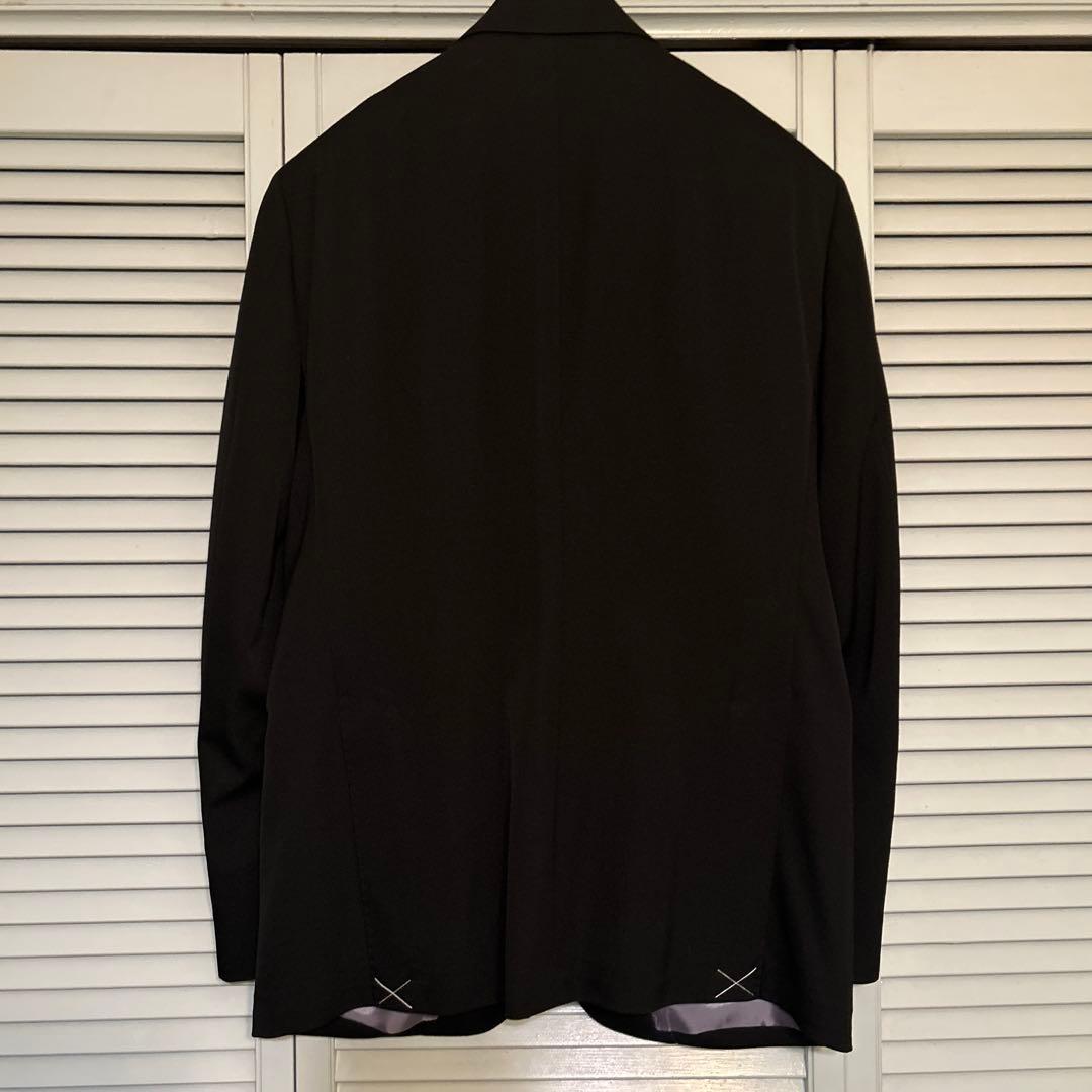 黒　テーラードブレザー　2ボタン　 サイドベンツ　EU50