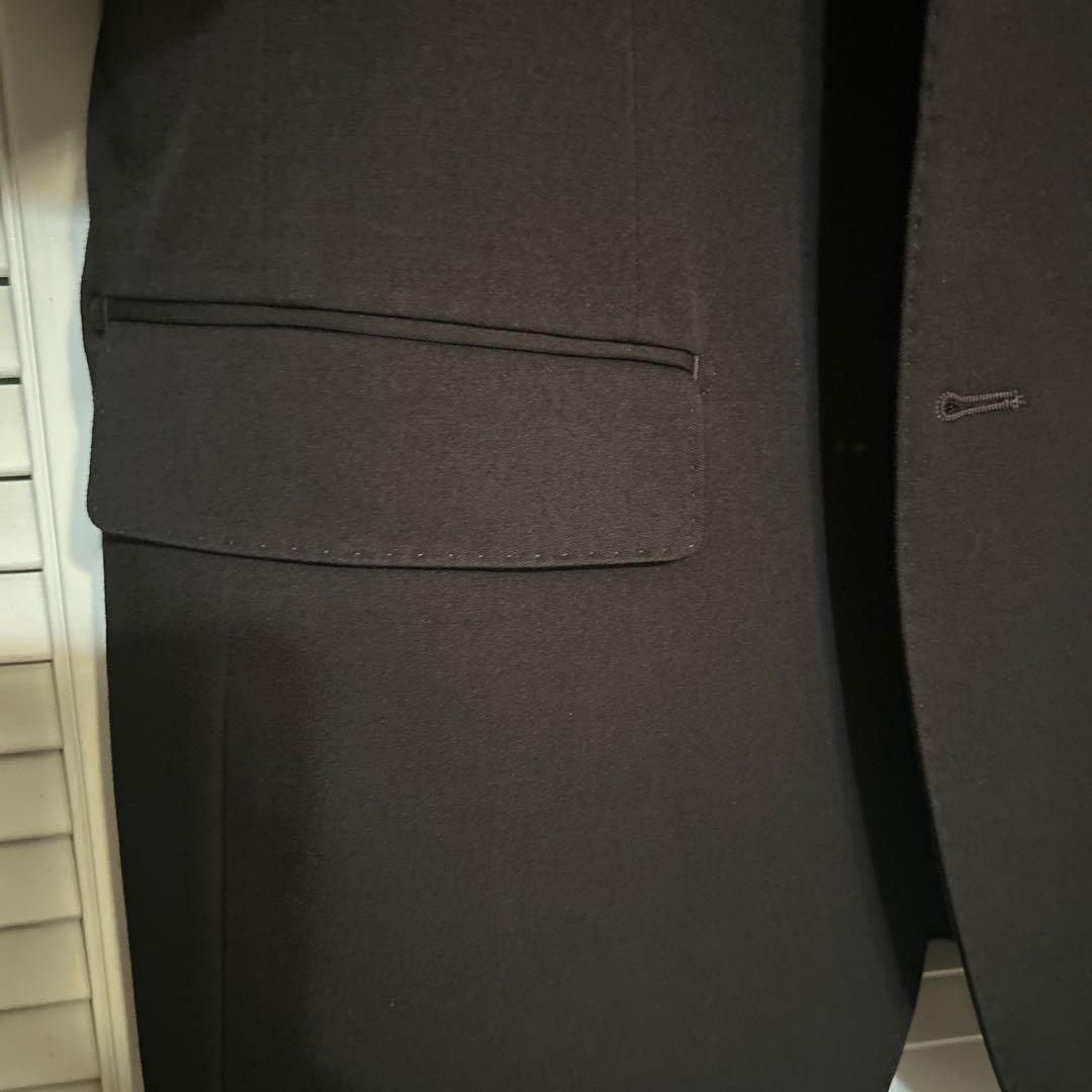 黒　テーラードブレザー　2ボタン　 サイドベンツ　EU50