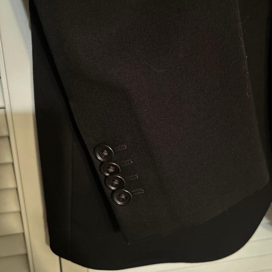 黒　テーラードブレザー　2ボタン　 サイドベンツ　EU50