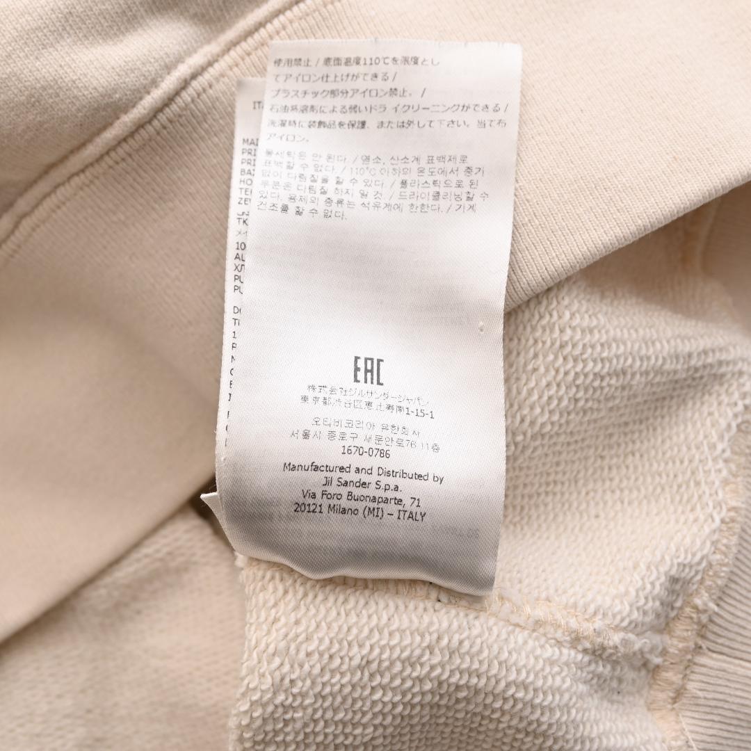 ヨ*1様 JIL SANDER+ ジルサンダープラス ロゴ スウェット M オフ