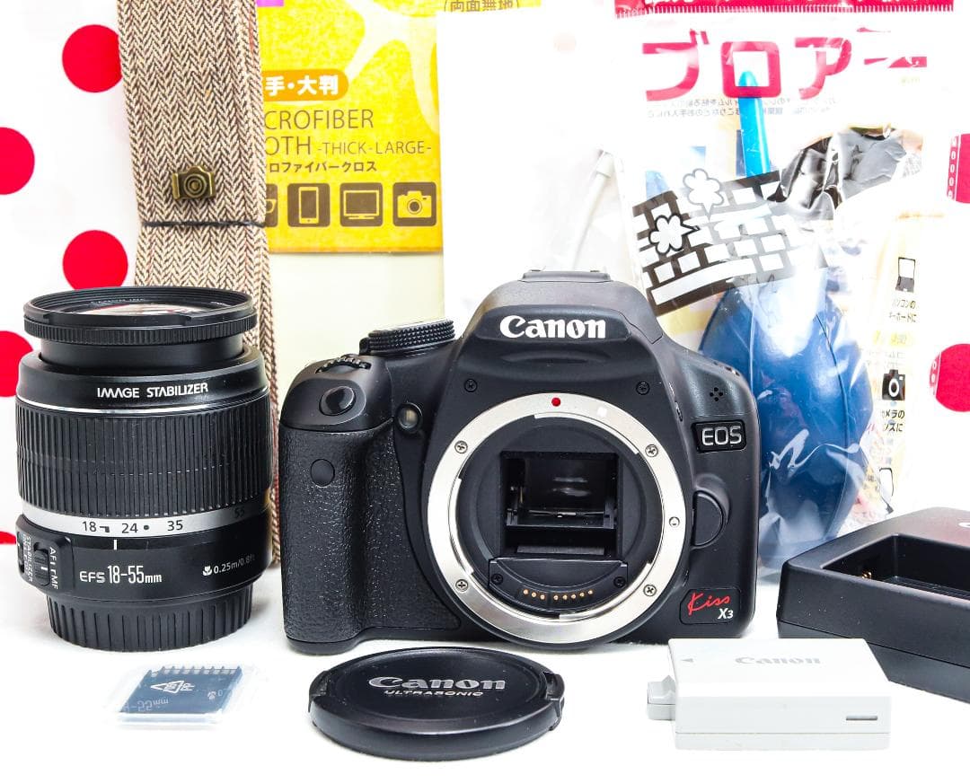 Canon kiss x3❤スマホ転送OK❤動画撮影❤届いてすぐ使える❤人気機種
