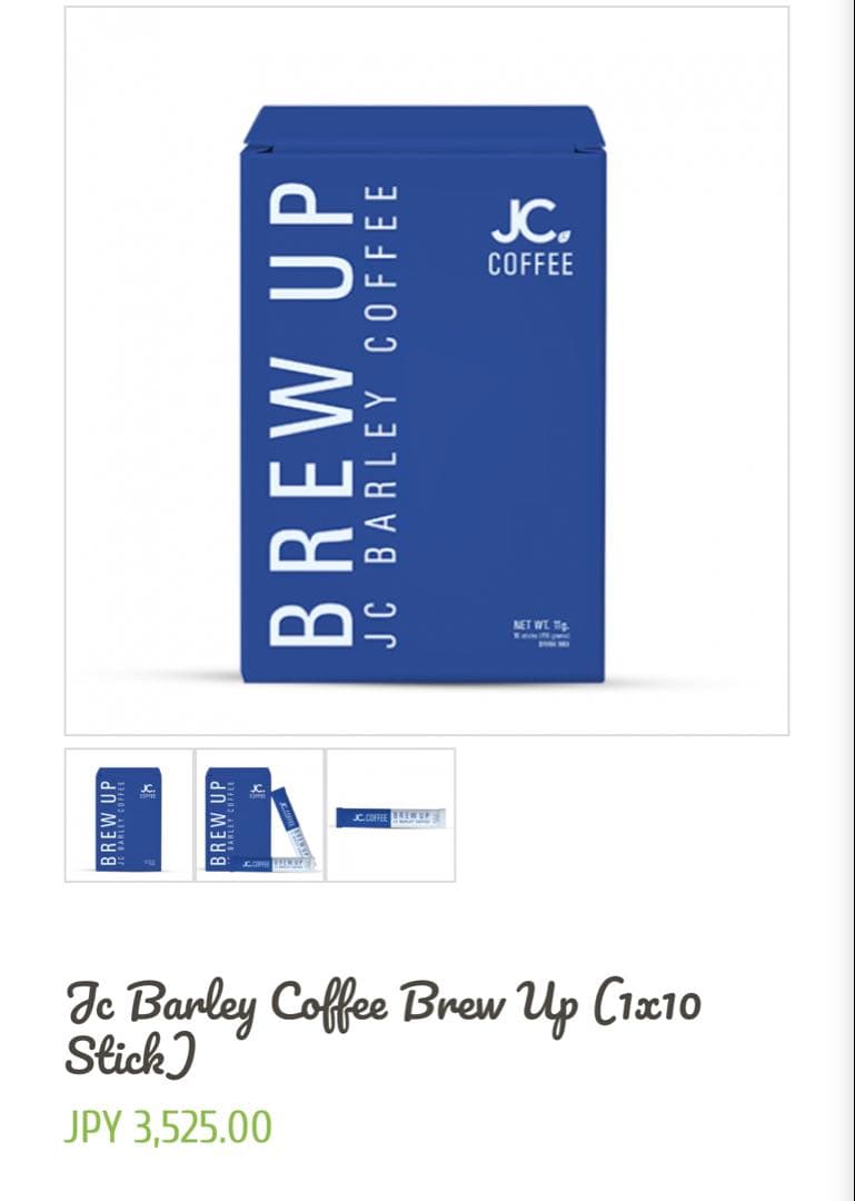 コーヒー JC Barley Coffee Brew Up (1x10 Stick)x4