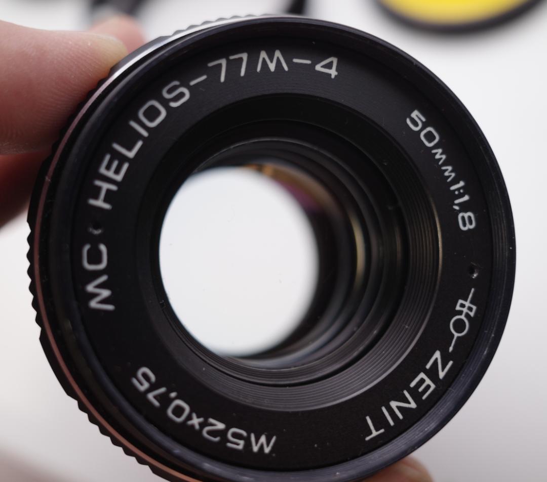 78　新品同様　希少ヘリオス　77M-4　ぐるぐるボケレンズ　　M42