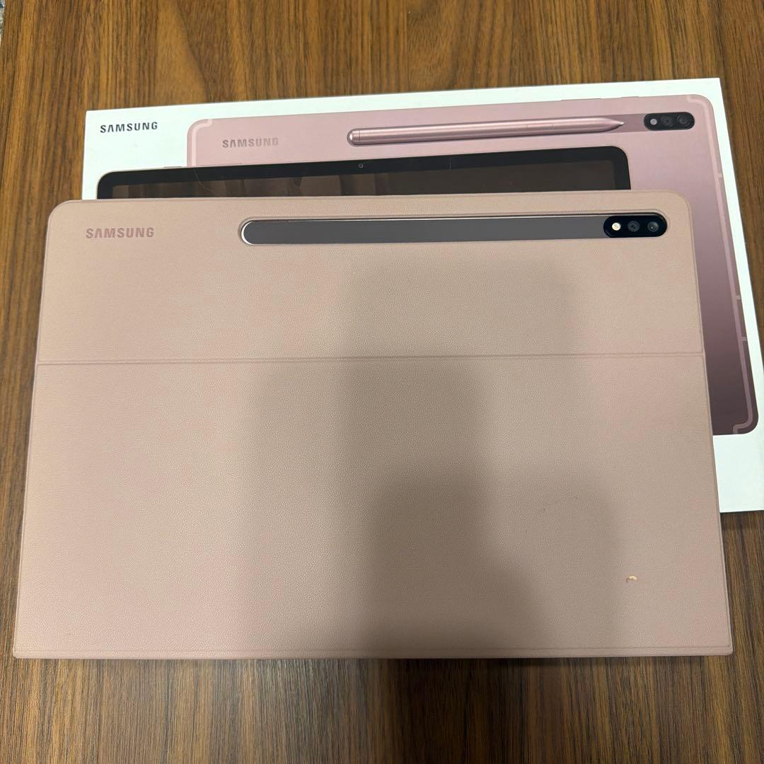 Galaxy Tab S7+ ピンク 本体+純正ケース+高速SD256GBセット