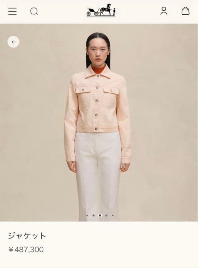 エルメス34デニムジャケット