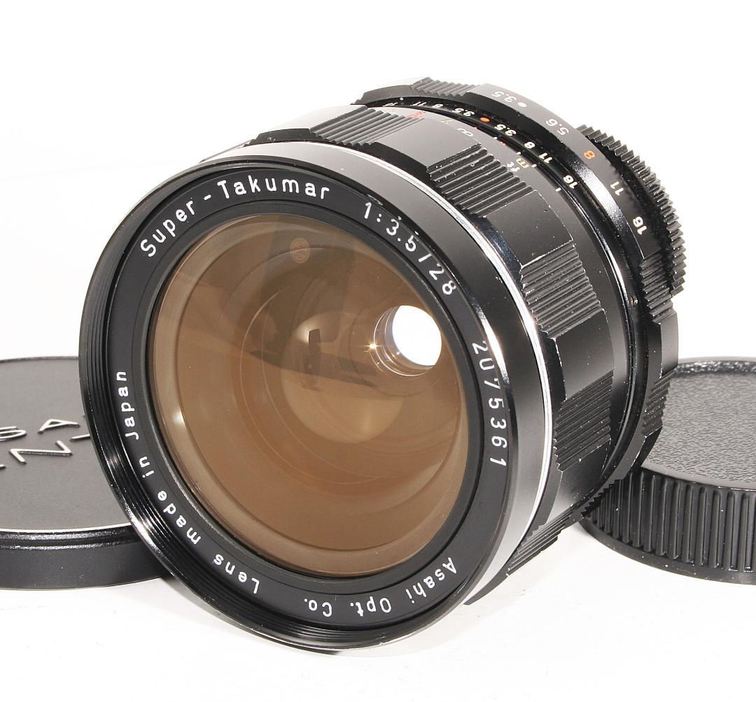 【美品】Super-TAKUMAR 28mm F3.5 MF 広角レンズ M42