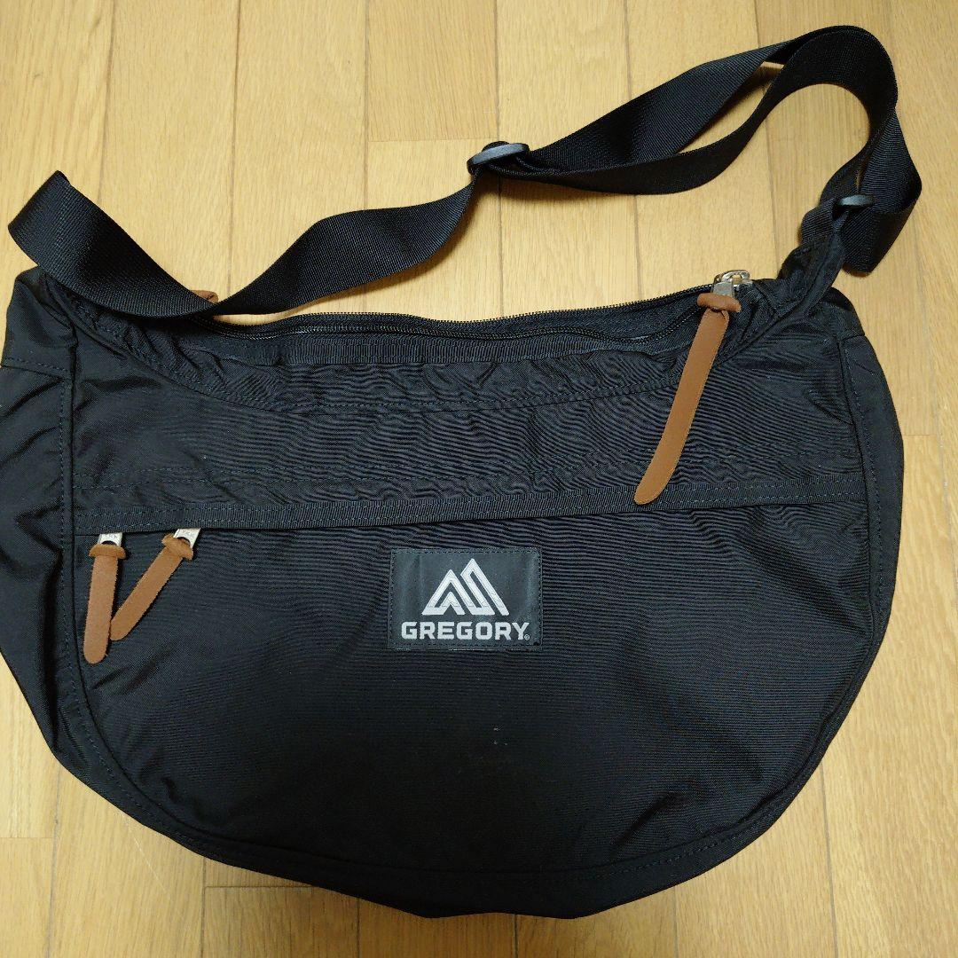 GREGORY ブラック ショルダーバッグ