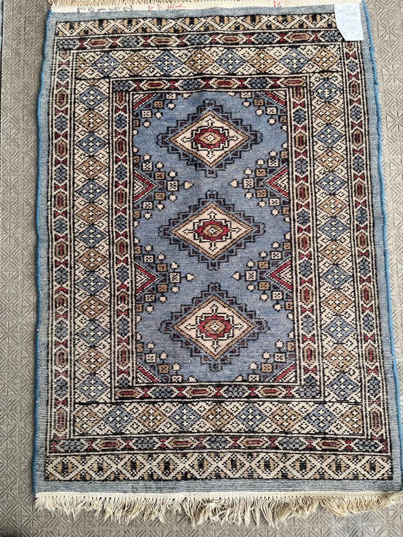 イラン ビンテージラグ 手織り絨毯 カーペット 95cm x 65cm