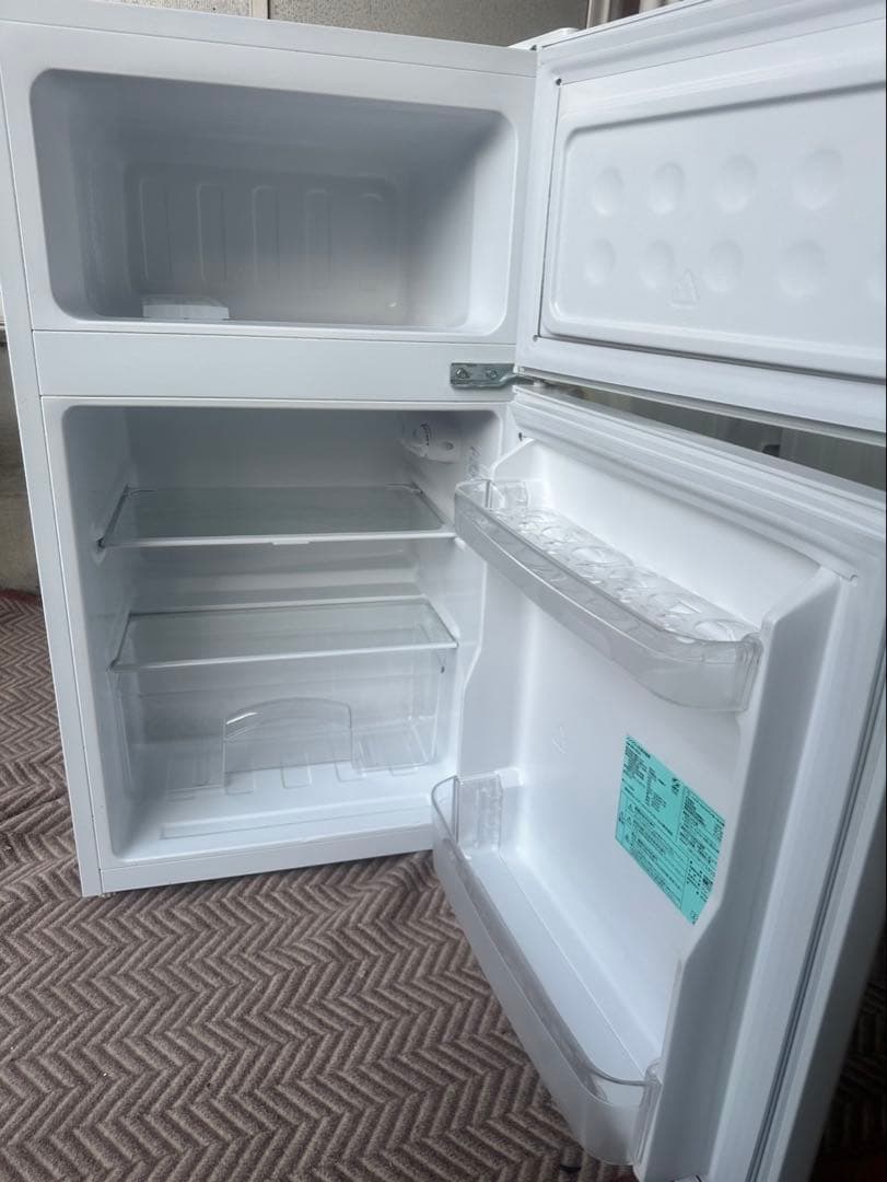 ホワイト トップフリーザー冷蔵庫