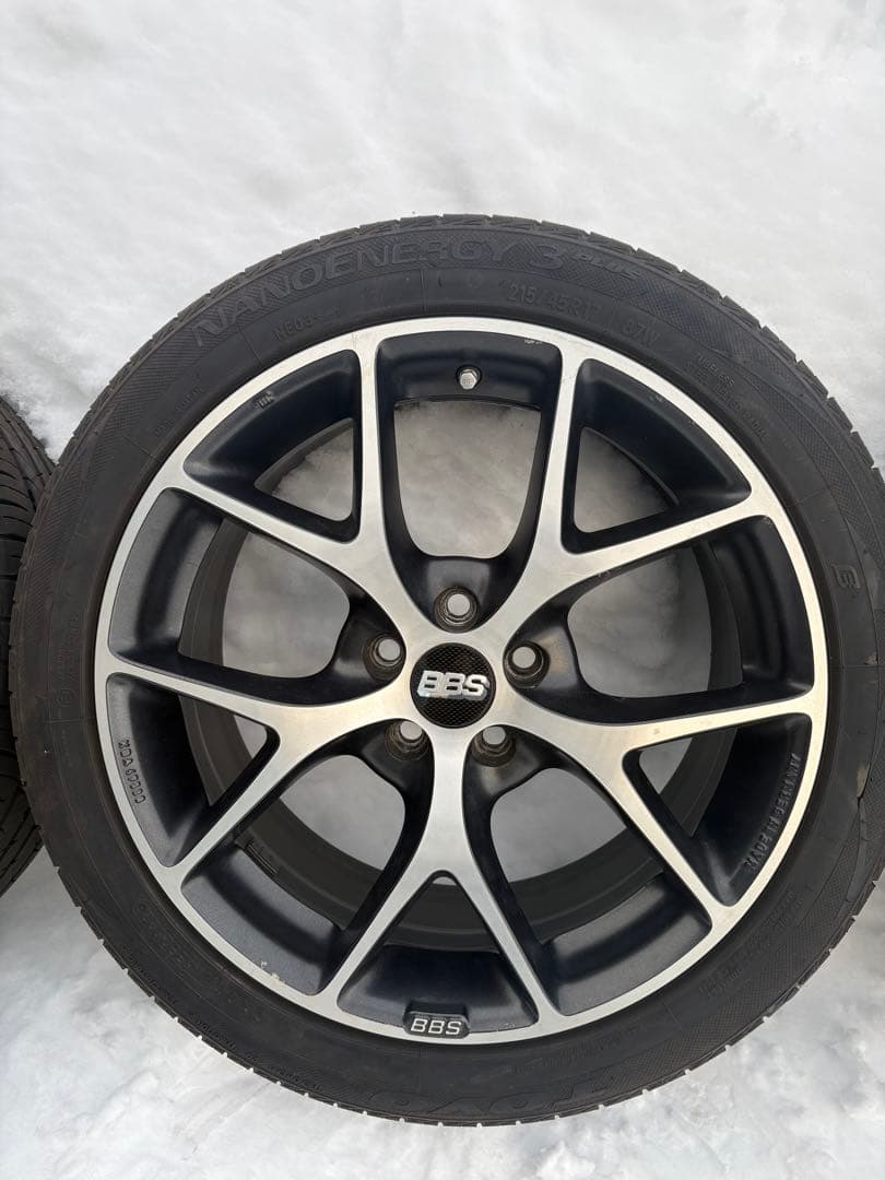 BBS SR ボルケーノグレー　17インチ　4本セットタイヤ付