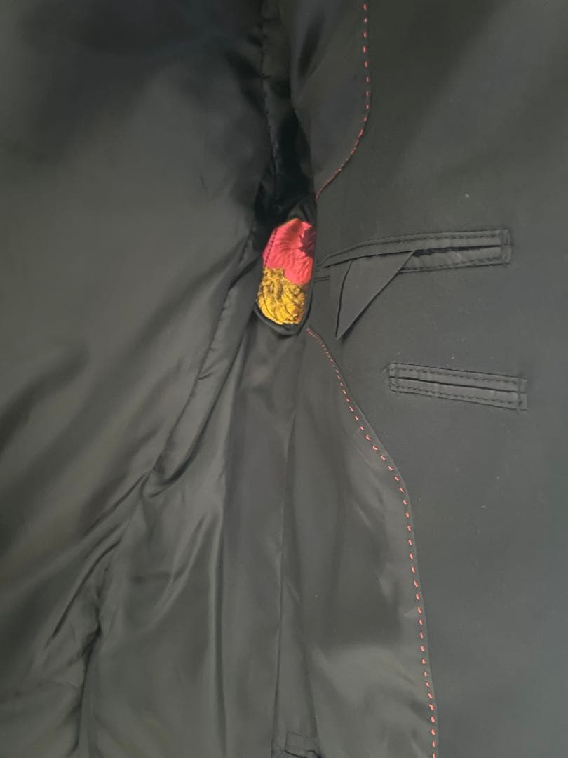 花柄サテンテーラードジャケット