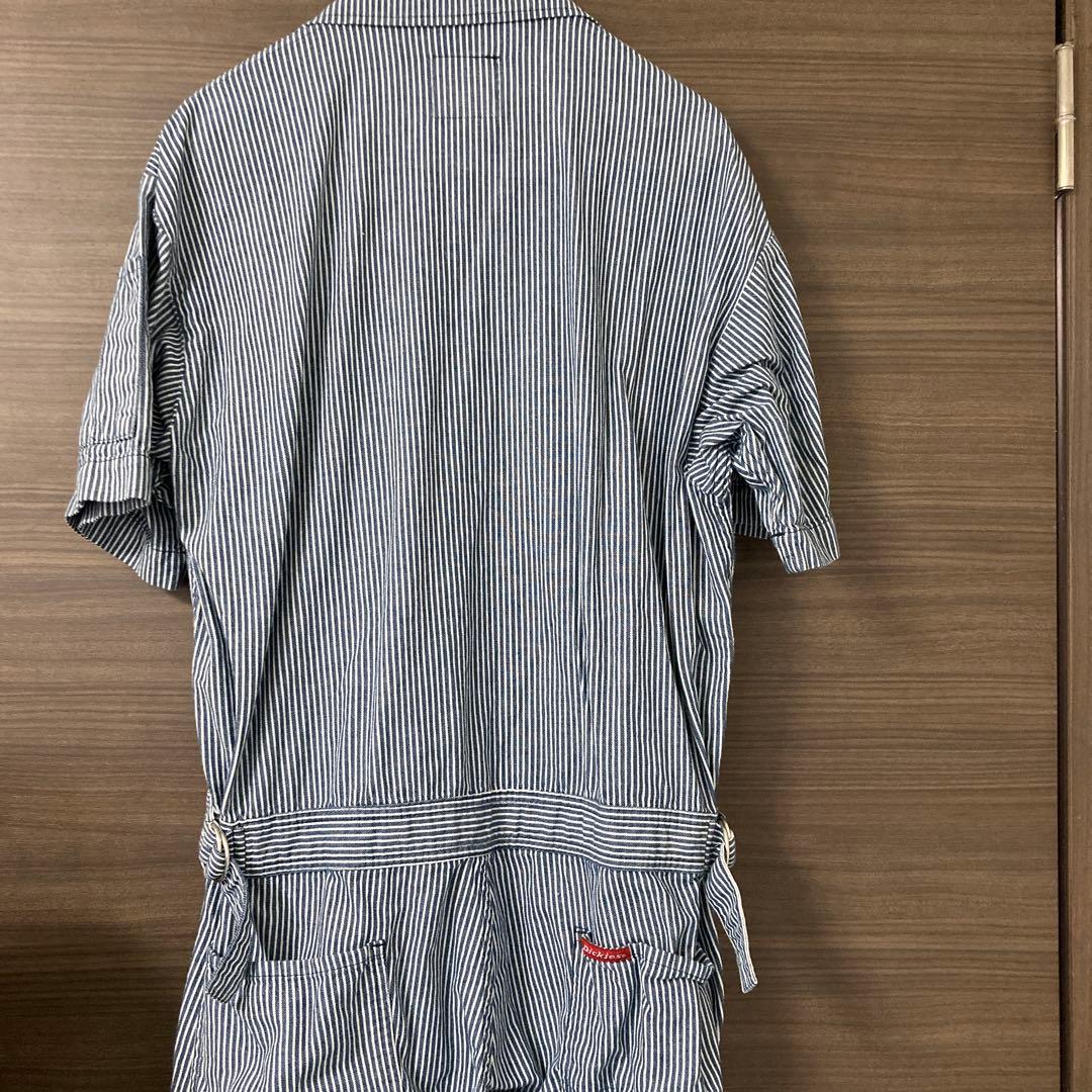 Dickies 薄手&軽量ライトストレッチ半袖つなぎ LLサイズ