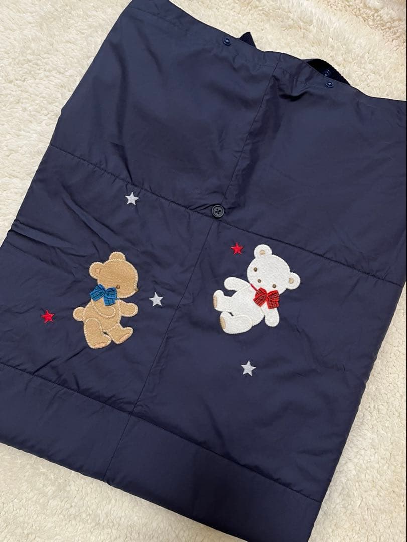 ファミリア クマ刺繍付きブランケットセット