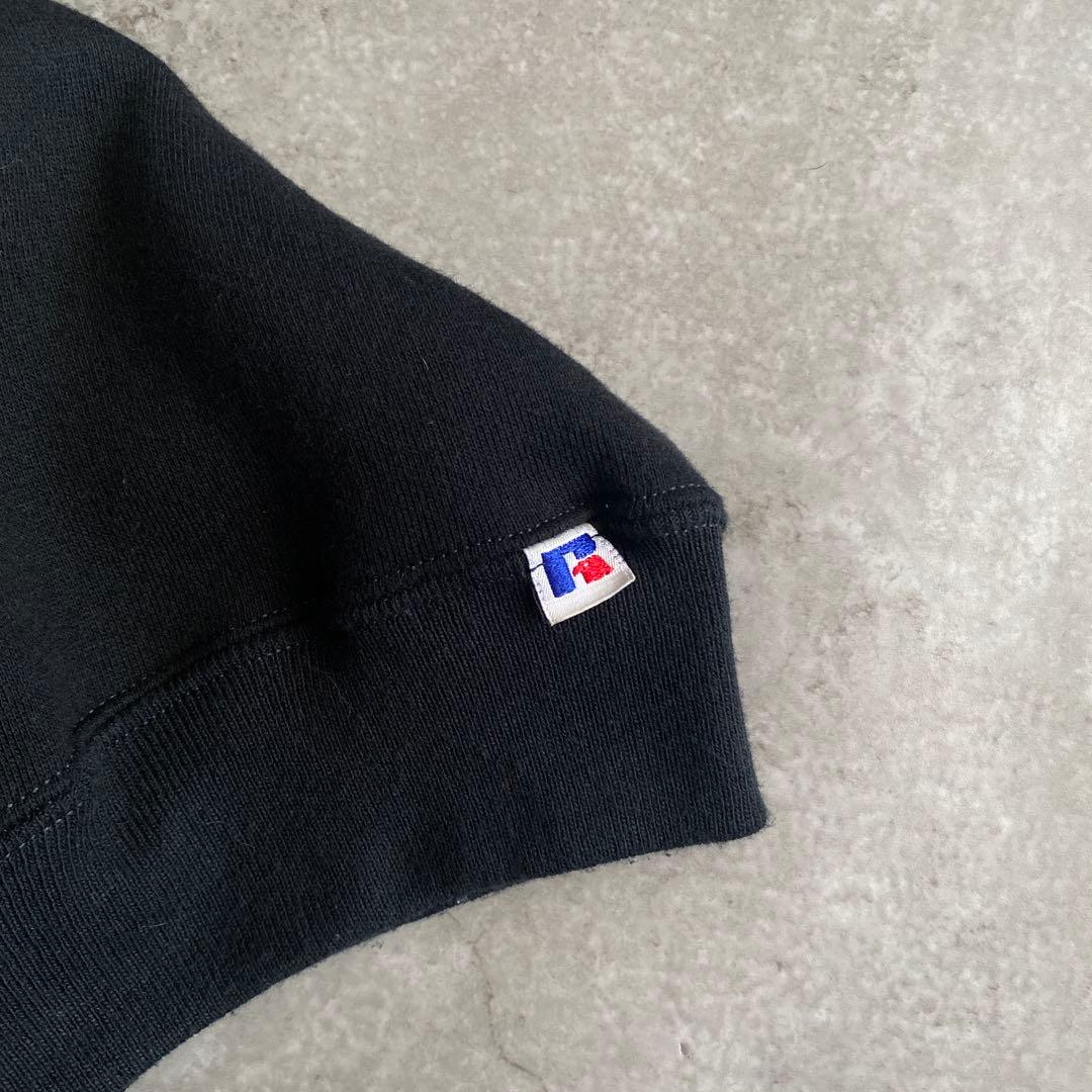 貴重 80s ラッセル フロッキー スウェット USA製 黒 ブラック XL