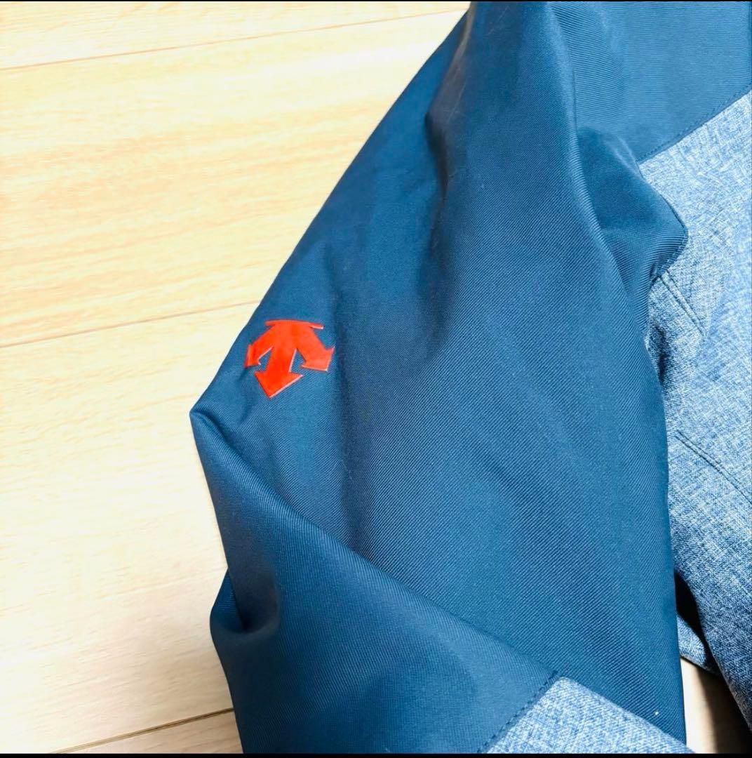 デサント　メンズ　スキーウェア　上下セット　HEAT NAVI グレー　赤　L