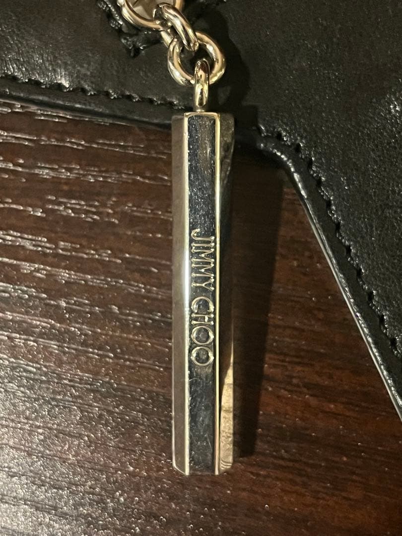 ジミーチュウ　星型　スタッズ　本革 レザー　ケース　小銭入れ　ブラック