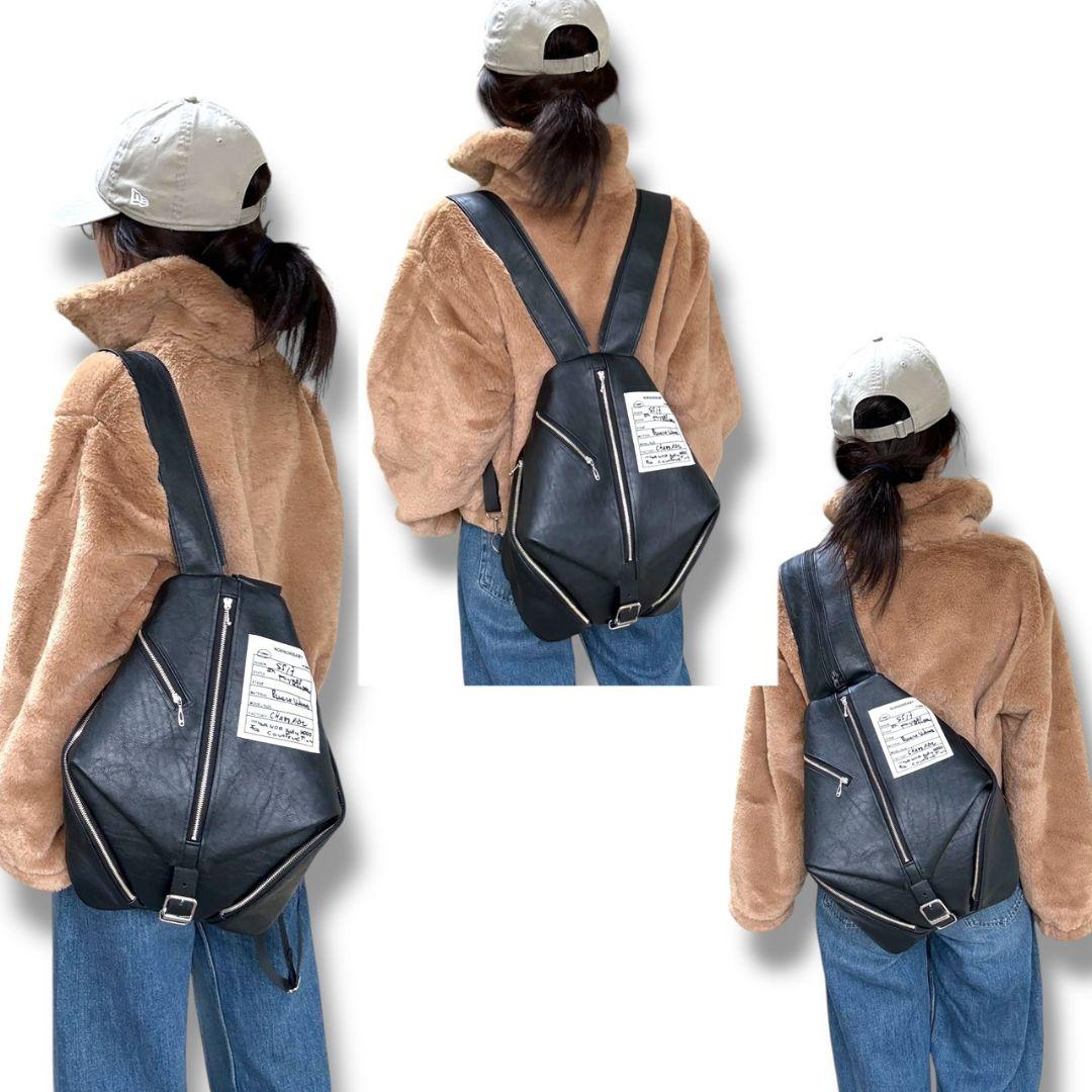 【BIG size】3way bag／black leather