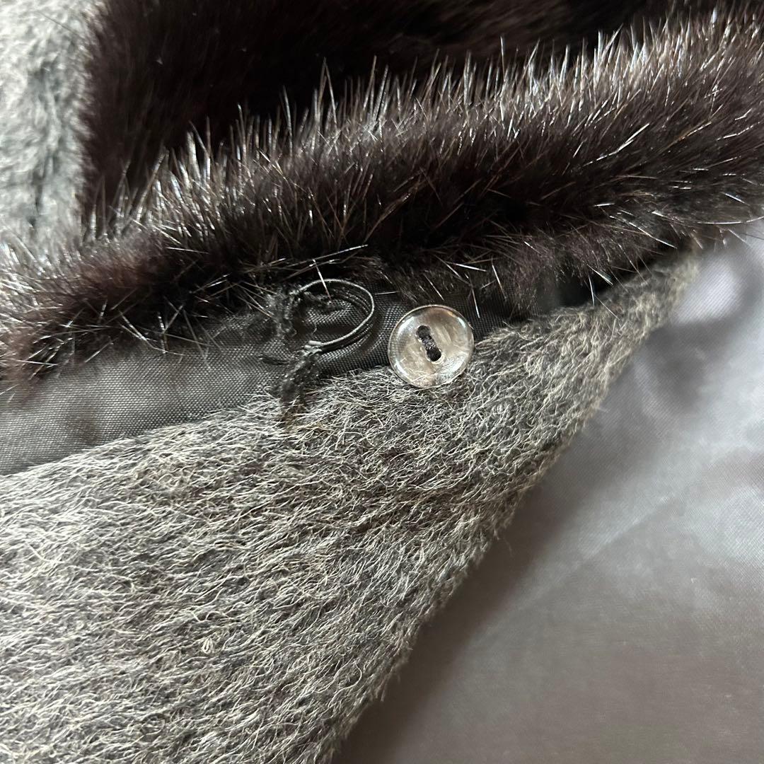 DELBA アニオナ　アルパカ　ミンクファー　ロングコート　44サイズ