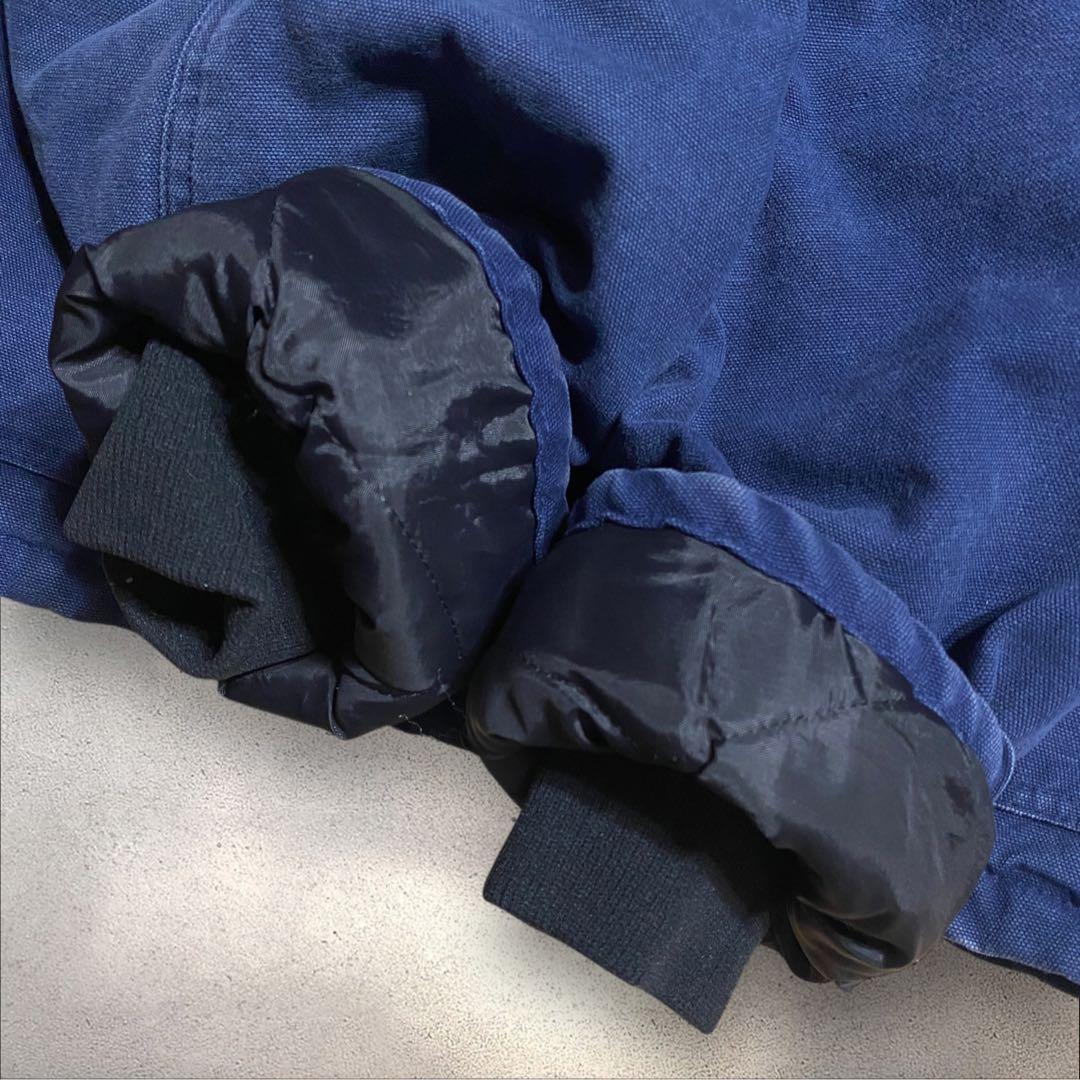 【着画あり】90s襟コーデュロイダックジャケットUSAネイビートラディショナル