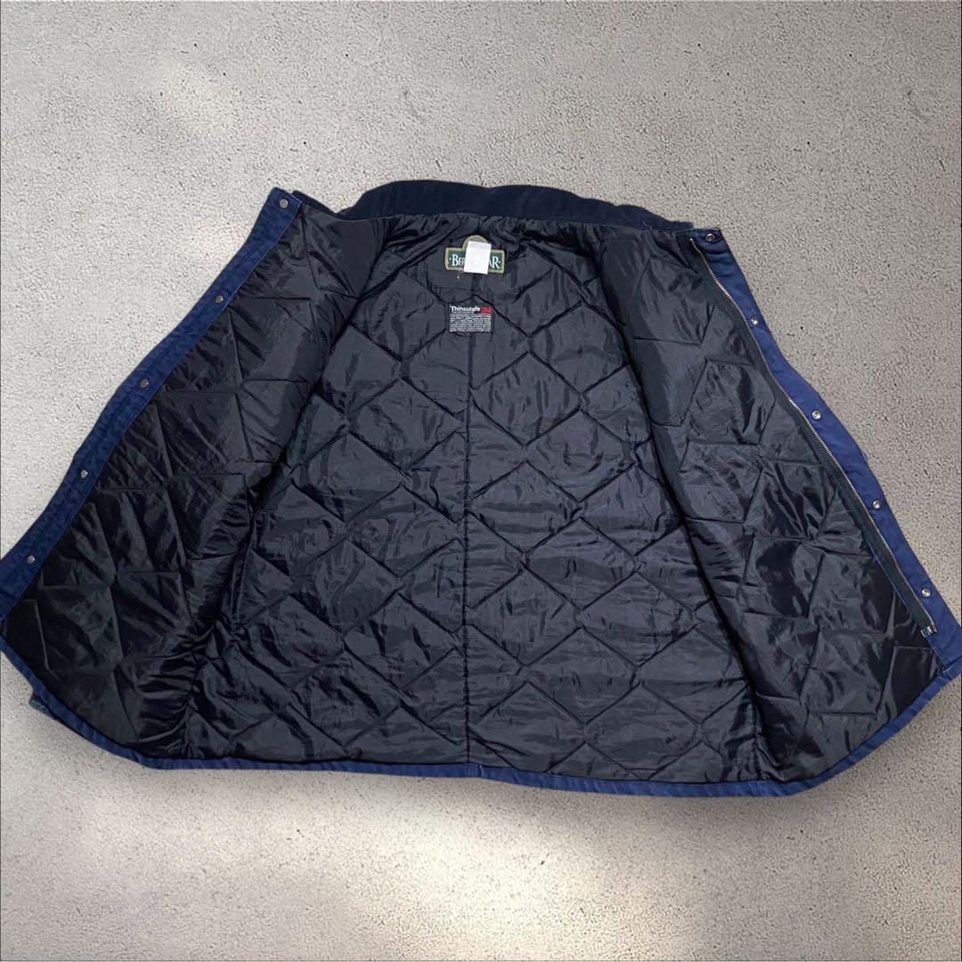 【着画あり】90s襟コーデュロイダックジャケットUSAネイビートラディショナル