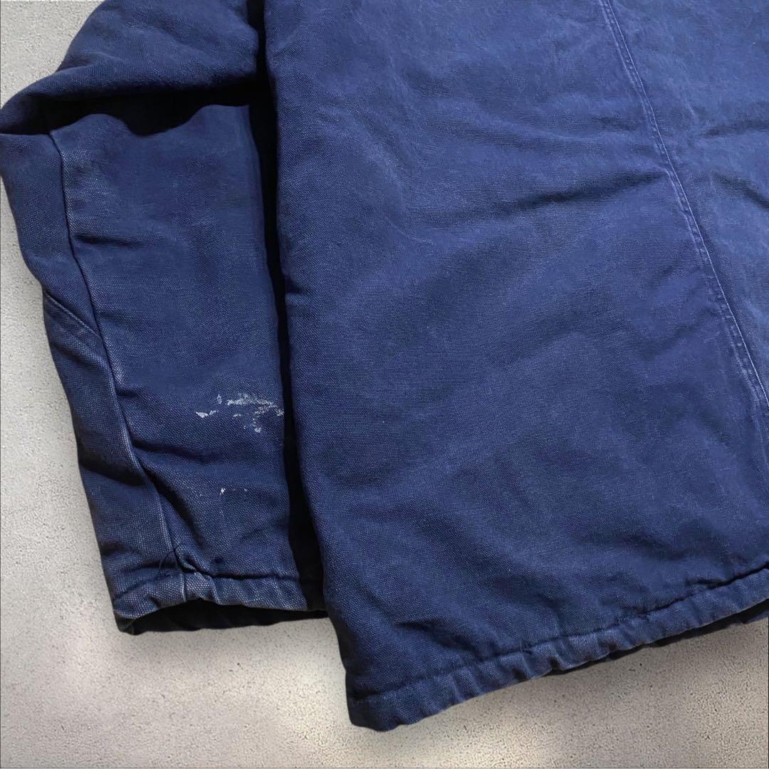 【着画あり】90s襟コーデュロイダックジャケットUSAネイビートラディショナル