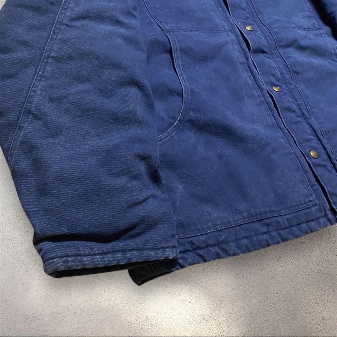 【着画あり】90s襟コーデュロイダックジャケットUSAネイビートラディショナル