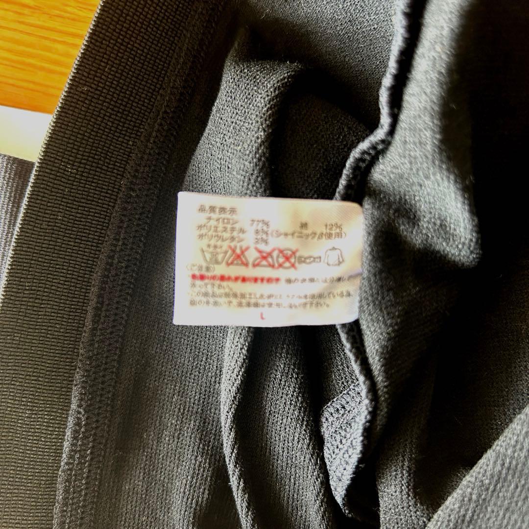 スリムフォーススパッツ　Lサイズ　ブラック