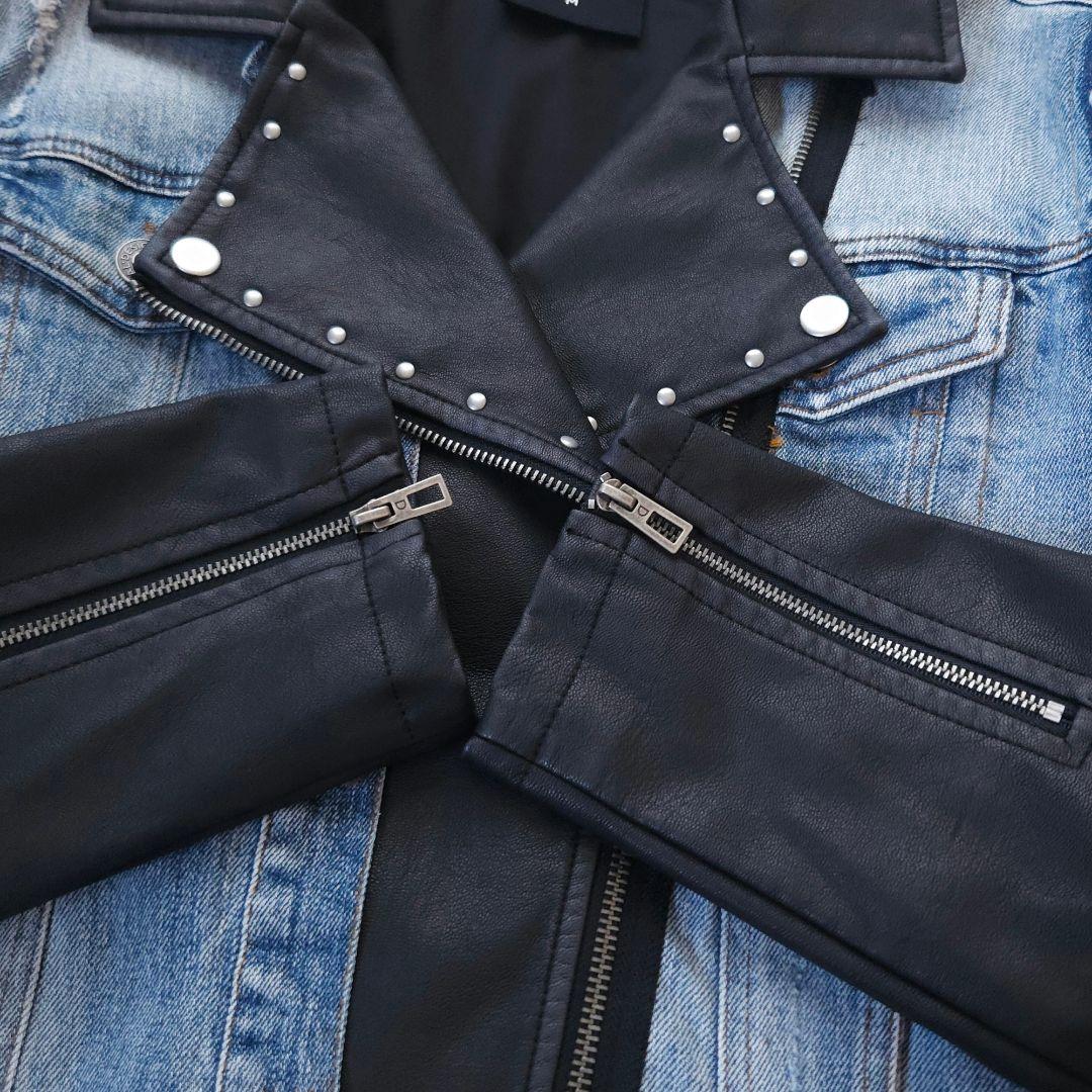 Desigual × Disney ハイブリッドデニムライダース M 極美品