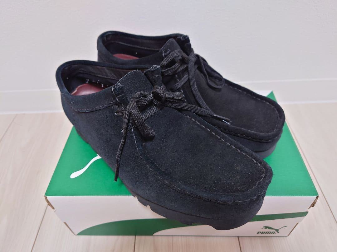 クラークス ワラビー ゴアテックス ブラック黒 UK7