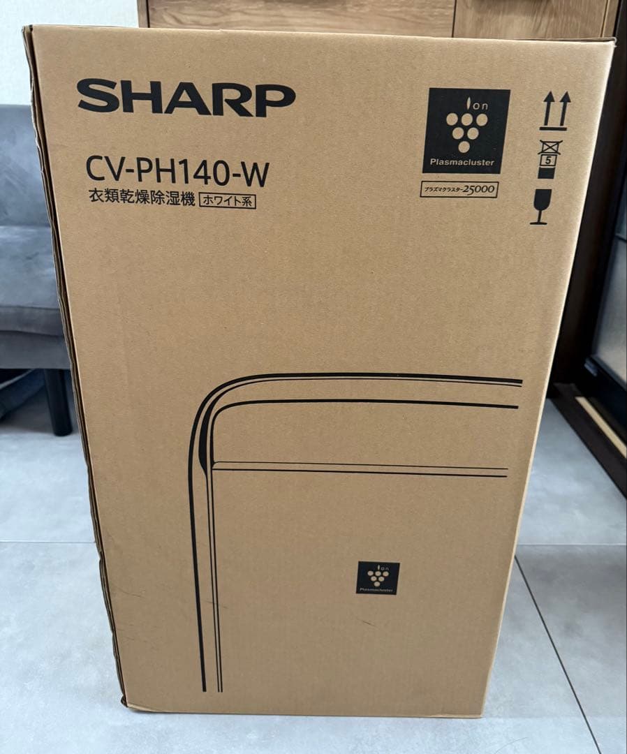 【新品】SHARP CV-PH140-W 衣類乾燥 除湿機