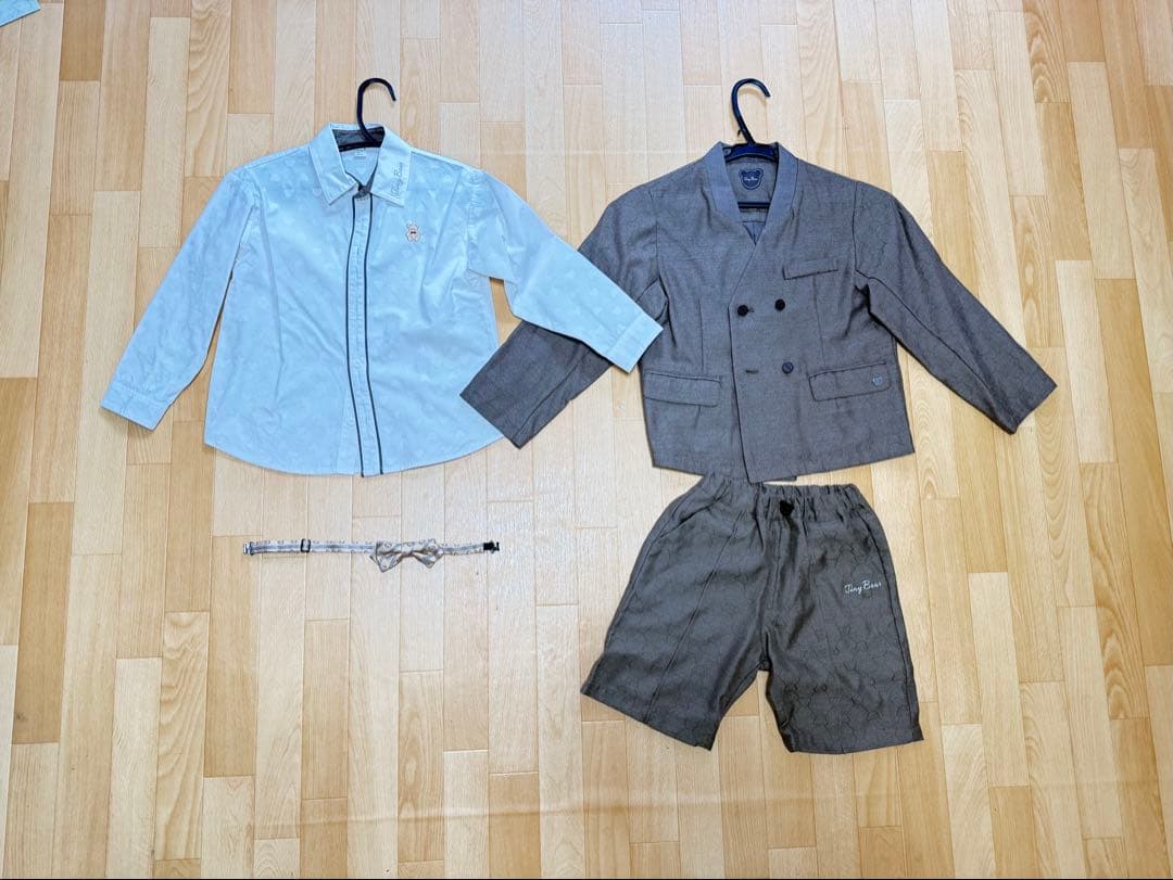 お値下げアプレレクールタイニーベアtinybearフォーマルスーツ120写真有り