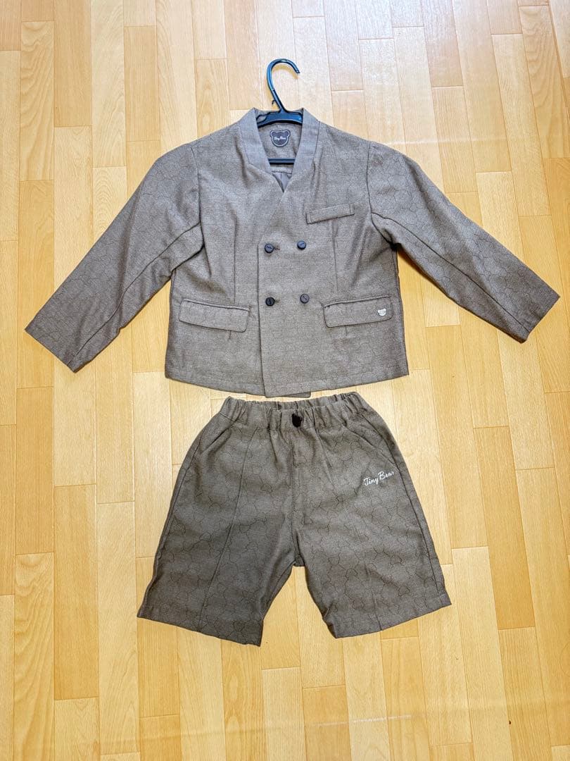 お値下げアプレレクールタイニーベアtinybearフォーマルスーツ120写真有り