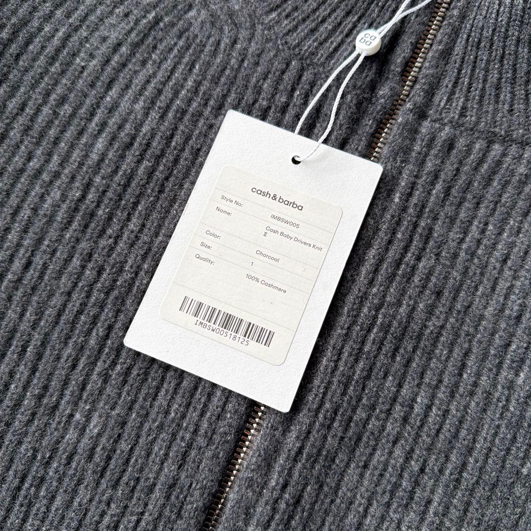 cash&barba カシミヤ ドライバーズニットDs Knit