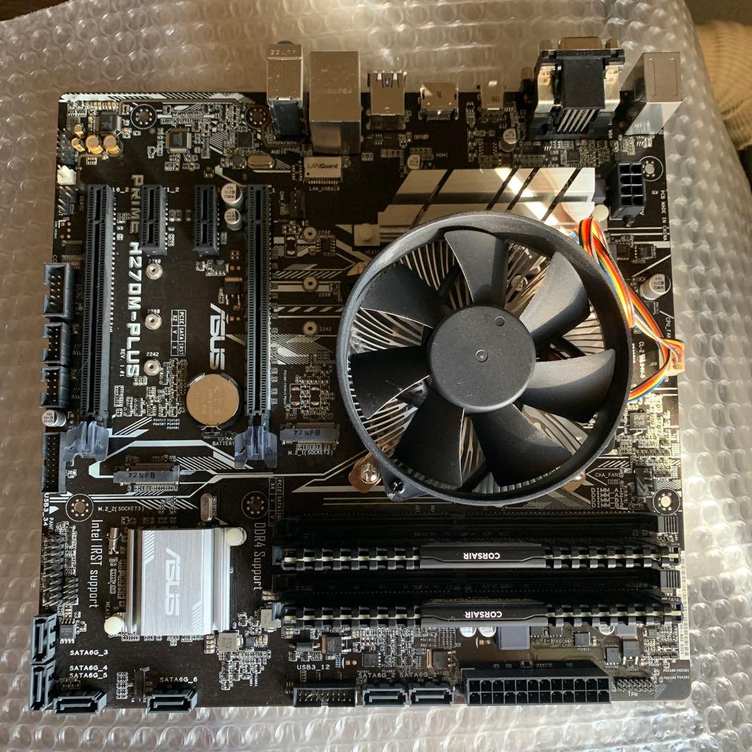 ASUS H270M-PLUS i7 7700 16gbメモリ