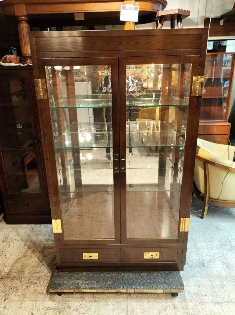 M♦ポンスケカリモク家具 ドマーニ　ガラスキャビネット