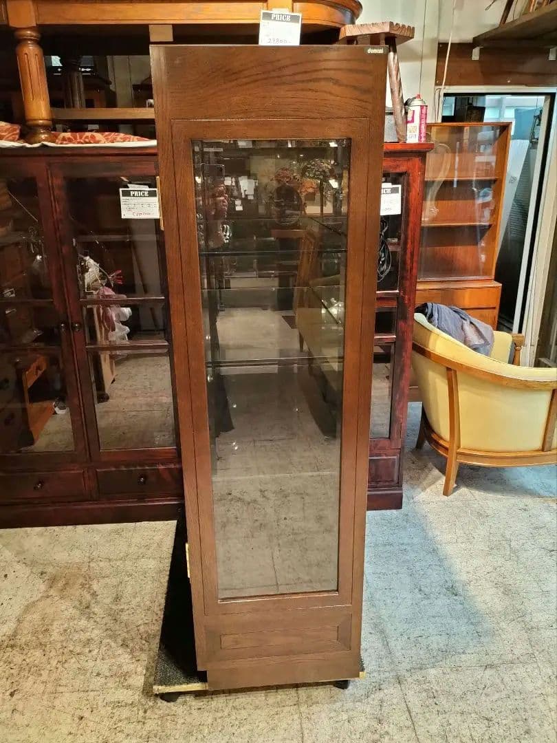 M♦ポンスケカリモク家具 ドマーニ　ガラスキャビネット