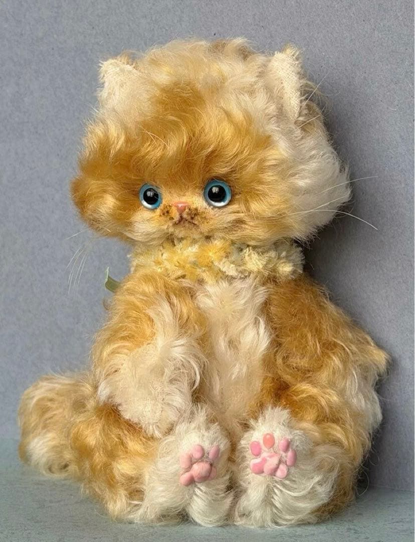 キャラメルシュガー仔猫 アーティストベア 海外作家様 ハンドメイド ぬいぐるみ