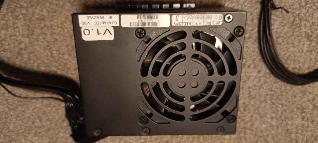 SilverStone SFX 600W 80 PLUS GOLD 電源ユニット