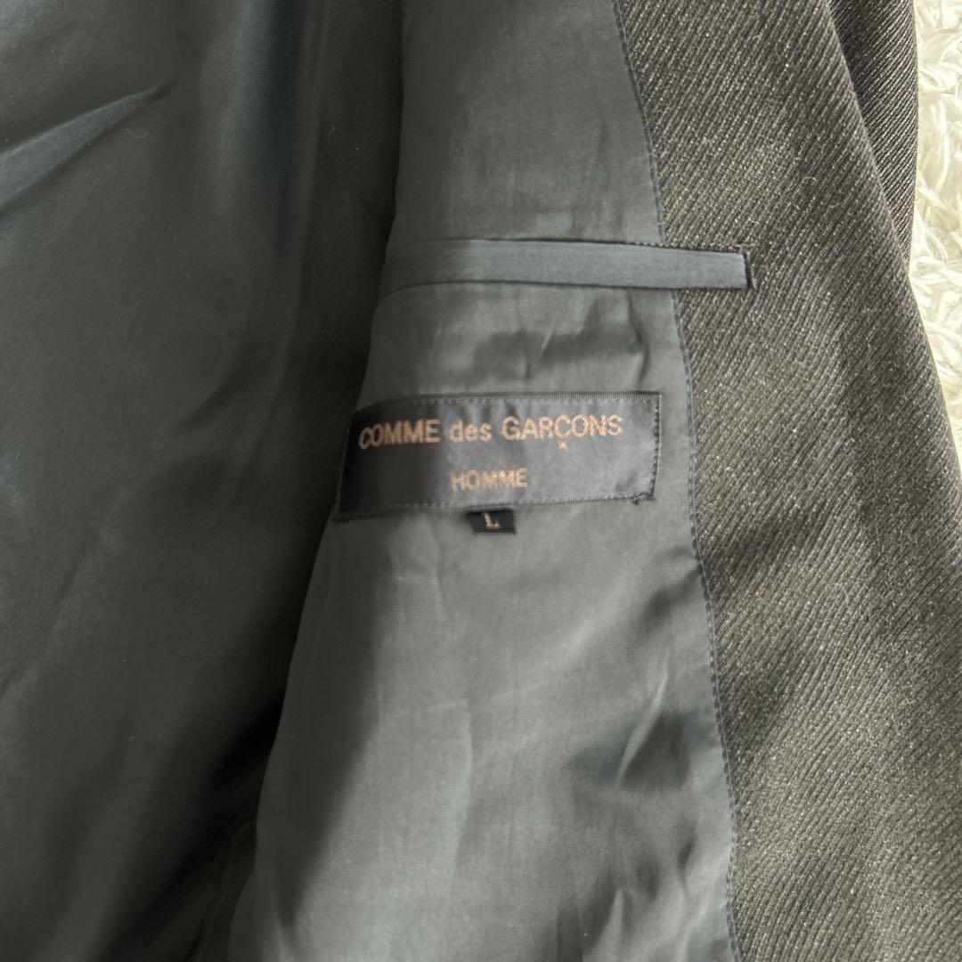 美品 コムデギャルソンオム 田中オム ウールキャバジン テーラードジャケット L