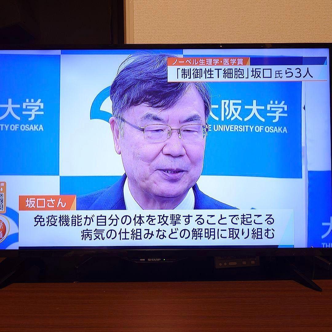 ✨️ほぼ新品✨️ SHARP 40v型4Kチューナー内蔵テレビ