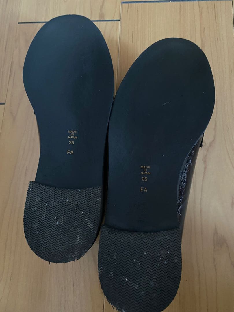 DIANA ブラックリボンローファー　25cm