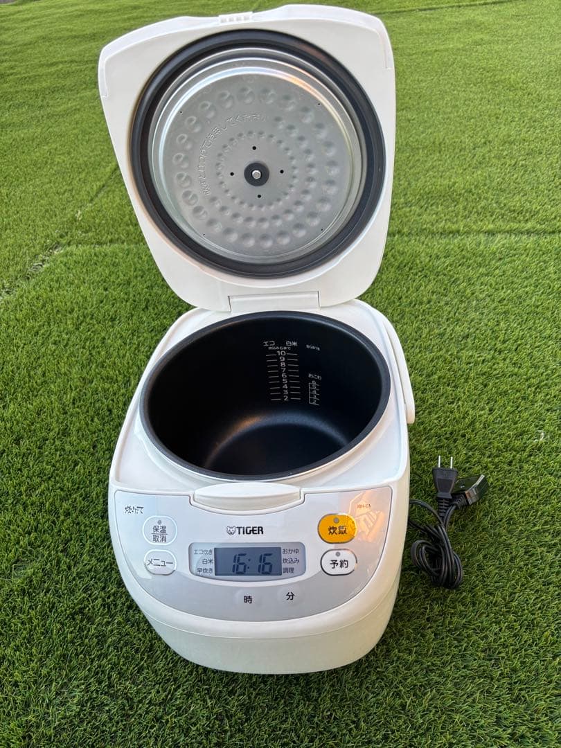 【美品】タイガー魔法瓶 炊飯器 1升 黒遠赤厚釜