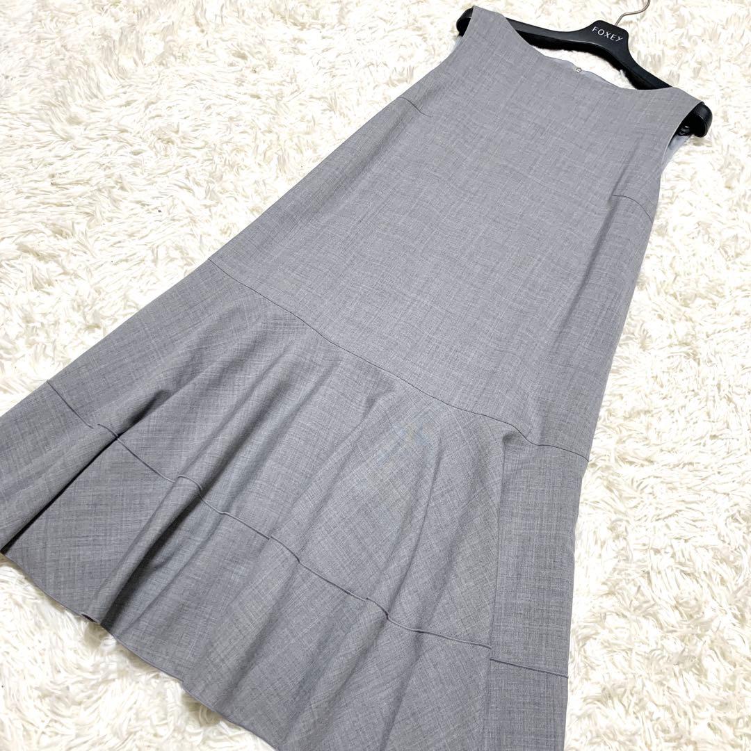 極美品✨フォクシー タルト Aラインフレアワンピース ドレス 美シルエット 38