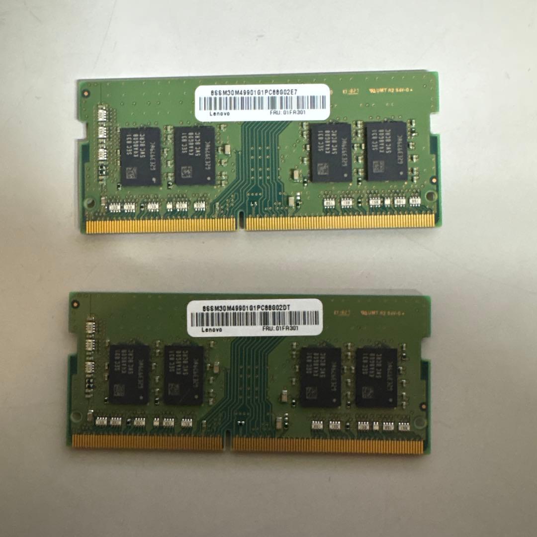Samsung 8GB×2枚　 DDR4 メモリー
