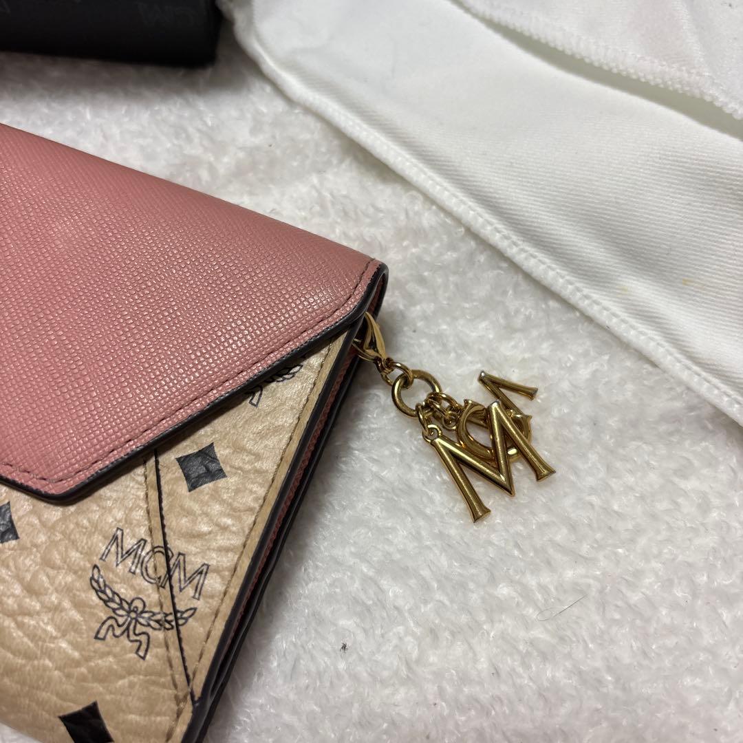 MCM ヴィセトス　長財布　ピンク　美品　正規品