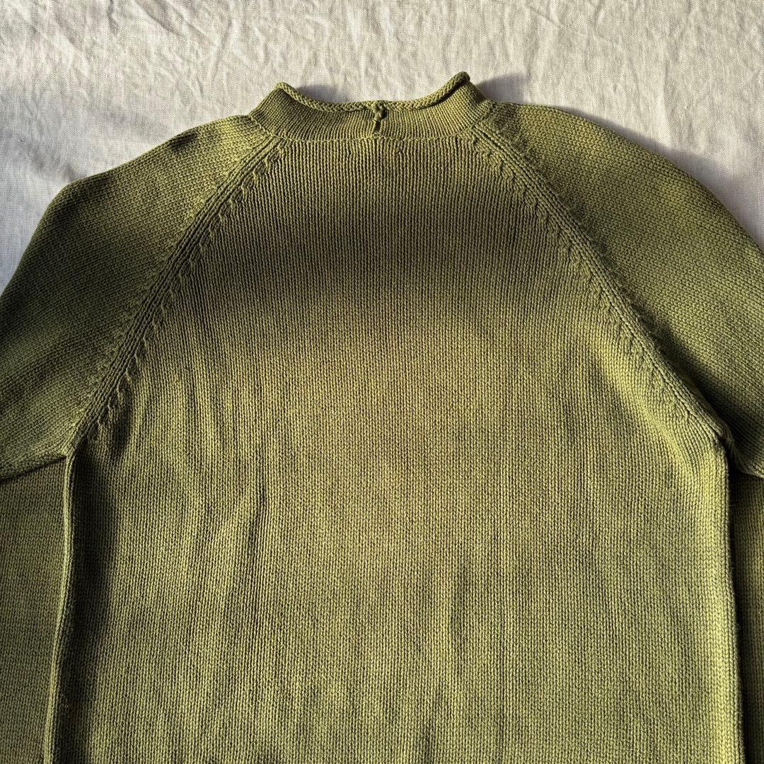 90’s 巨人タグ J.CREW ジェイクルー コットン ロールネック ニット
