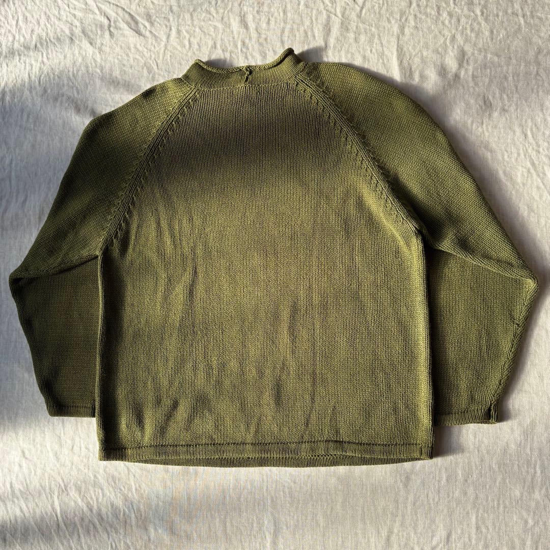 90’s 巨人タグ J.CREW ジェイクルー コットン ロールネック ニット