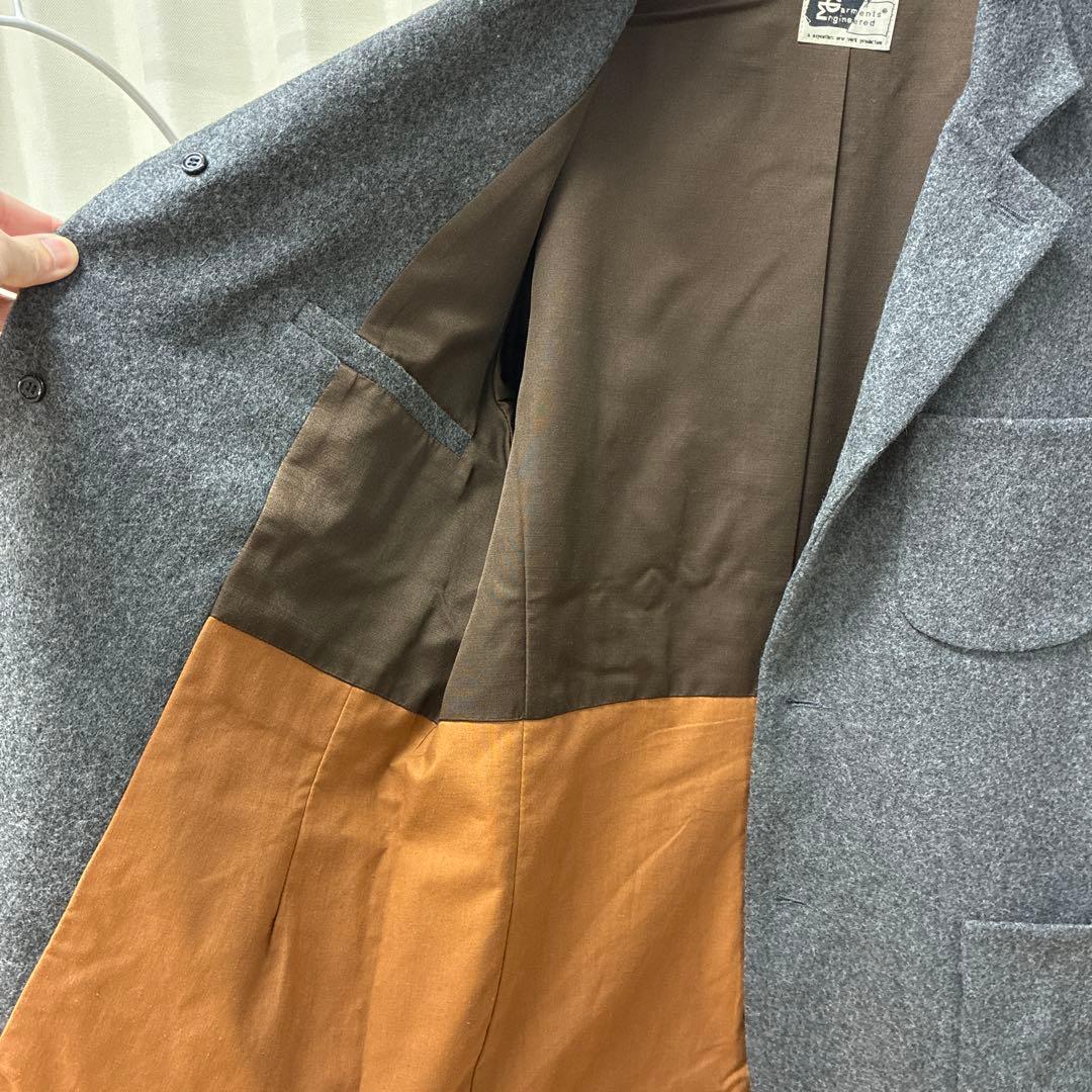 Engineered Garments グレー ウールテーラードジャケット XL
